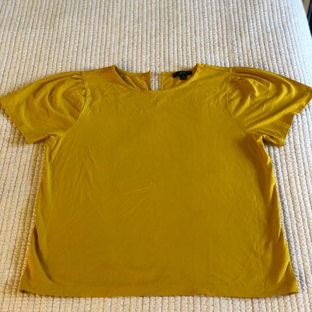Jcrew mustard tshirt